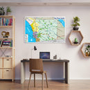 San Diego County Map - FULL (no Zip Codes) - POSTER PRINTS
