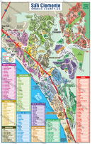 San Clemente Map, Orange County, CA - FILES - PDF and AI, editable, vector, royalty free