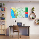 San Diego County Golf Map - POSTER PRINTS
