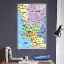 San Diego County Tourist Map - POSTER PRINTS