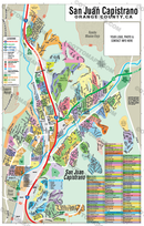 San Juan Capistrano Map, Orange County, CA - FILES - PDF and Adobe Illustrator - with box