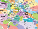 Santa Clara County Zip Code Map - FILES - PDF and AI, editable, vector, royalty free - zoom