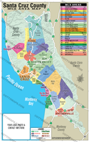 Santa Cruz County MLS Area Map - FILES - PDF and AI, editable, vector, royalty free