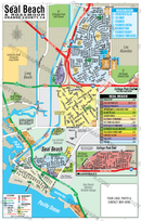 Seal Beach Map with Rossmoor, Orange County, CA - FILES - PDF and Adobe Illustrator - with box