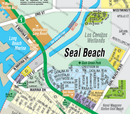 Seal Beach Map with Rossmoor, Orange County, CA - FILES - PDF and Adobe Illustrator - zoom