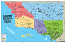 Southern California Map, Northwest - FILES - PDF and AI Files, editable, vector, royalty free - no box
