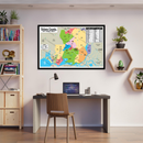 Solano County Zip Code Map - POSTER PRINTS - with frame