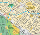 Whittier Unincorporated Map, Los Angeles County, CA - FILES - PDF and AI, editable, layered, vector, royalty free