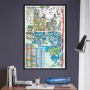 Southern Highlands - Enterprise Map, Clark County, NV - POSTER PRINTS - with frame