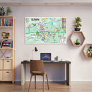 St. Helena Map, Napa County, CA - POSTER PRINTS