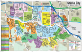 Studio City Map - PDF, editable, royalty free