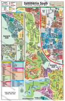 Summerlin South Map, Clark County, NV - FILES - PDF and AI, editable, vector, royalty free - with box