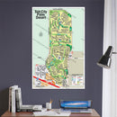 Sun City Palm Desert Map, Riverside County, CA - POSTER PRINTS
