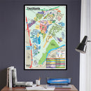 Tierrasanta Map, San Diego County, CA - POSTER PRINTS - with frame