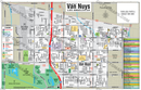 Van Nuys Map, Los Angeles, CA - FILES - PDF and AI, editable, layered, vector, royalty free