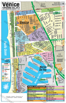 Venice Map, Los Angeles, CA - FILES - PDF and AI, editable, vector, royalty free - with box