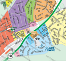 Walkersville Map, Frederick County, MD - FILES - PDF and AI Files, editable, vector, royalty free - zoom