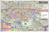 West Covina Map - PDF, editable, royalty free