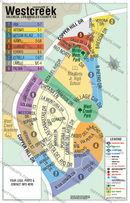 Westcreek Map, Valencia, LA County - FILES - PDF and AI, editable, vector, royalty free