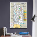 Winnetka Map, Ventura County, CA - POSTER PRINTS - with frame