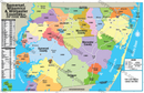 Worcester, Somerset, Wicomico Counties Zip Code Map - FILES - PDF and AI, editable, vector, royalty free - with box