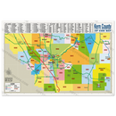 Kern County Zip Code Map - POSTER PRINTS