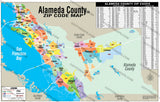 Alameda County Zip Code Map - PDF, editable, royalty free