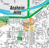 Anaheim Hills Map - PDF, editable, royalty free