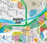 Anaheim Hills Map - PDF, editable, royalty free