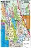 Brentwood Map, Los Angeles- PDF, editable, royalty free