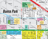 Buena Park Map - PDF, editable, royalty free