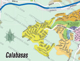 Calabasas Map - PDF, layered, editable