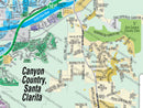 Canyon Country Map, Santa Clarita, - pdf, editable, royalty free