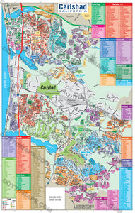 Carlsbad Map - PDF, editable, royalty free