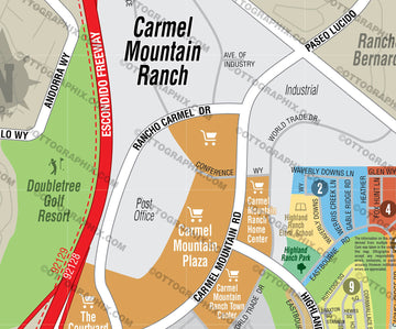 Carmel Valley Map, San Diego, CA – Otto Maps