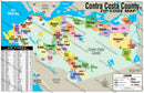 Contra Costa County Zip Code Map - PDF, editable, royalty free