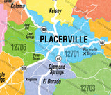 El Dorado County MLS Area Map - PDF, editable, royalty free