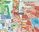 Encinitas Map - PDF, editable, royalty free