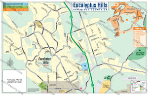 Eucalyptus Hills Map - PDF, editable, royalty free