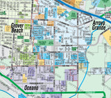 Five Cities Map - San Luis Obispo County - PDF, editable, royalty free