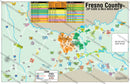 Fresno County Combo Map - Zip Codes and MLS Areas - PDF, editable, royalty free