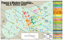 Madera and Fresno Counties MLS Area Map - PDF, editable, royalty free