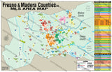 Madera and Fresno Counties MLS Area Map - PDF, editable, royalty free