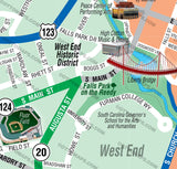 Greenville Downtown Map - PDF, editable, royalty free