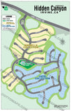 Hidden Canyon Map, Irvine, CA - PDF, editable, royalty free