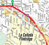 La Canada Flintridge Map, Los Angeles County, CA