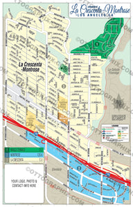 La Crescenta-Montrose Map, Los Angeles County, CA