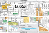 La Habra Map, Orange County, CA