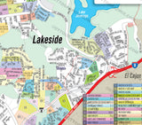 Lakeside Map, San Diego County, CA