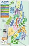 Las Flores Map - PDF, editable, royalty free